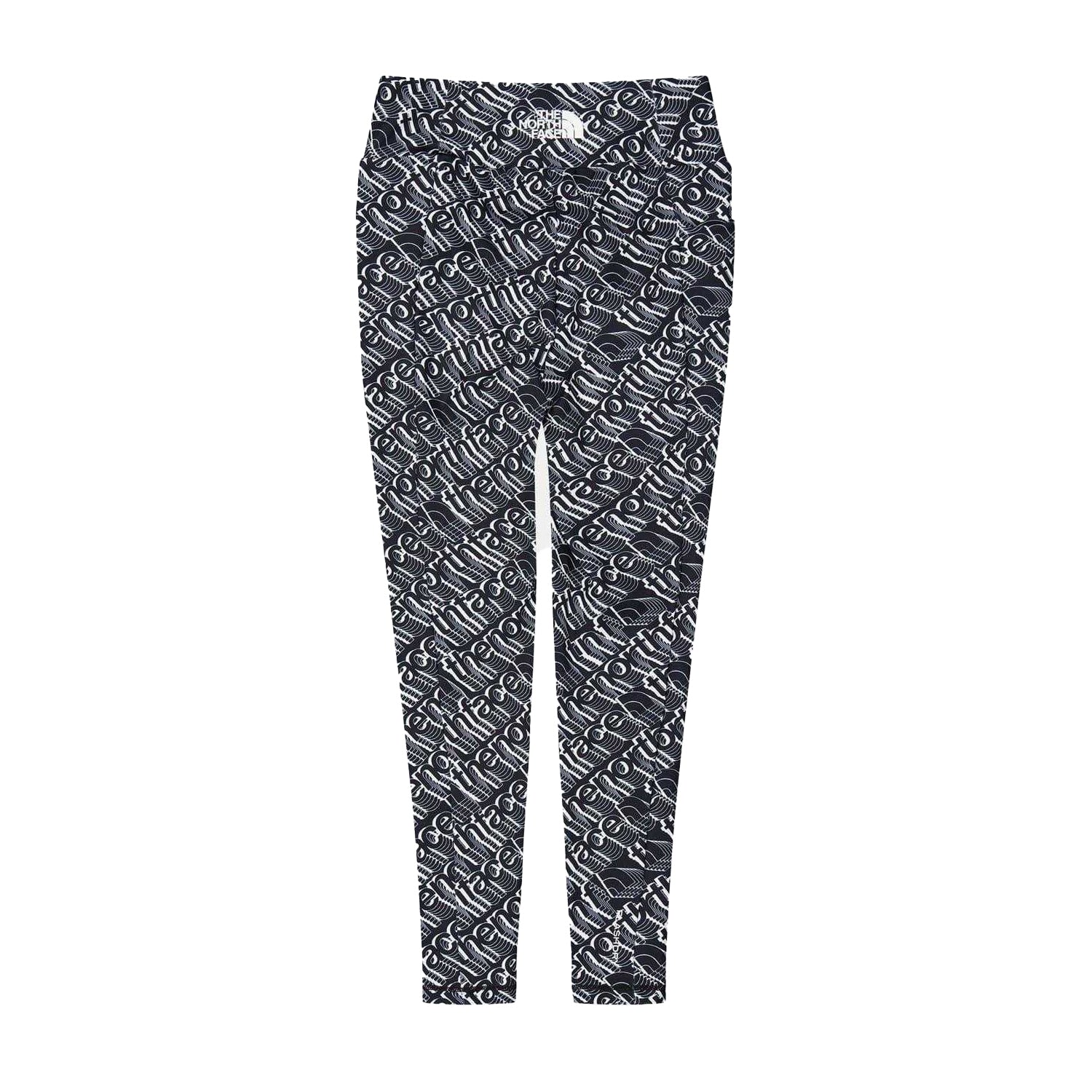 Black - Back - The North Face Womens-Ladies All Over Logo High Rise Leggings