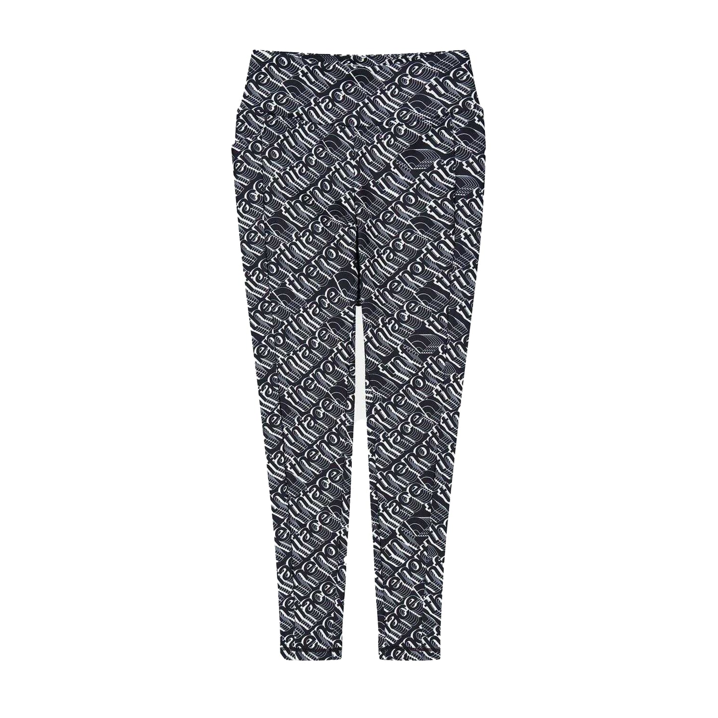 Black - Front - The North Face Womens-Ladies All Over Logo High Rise Leggings