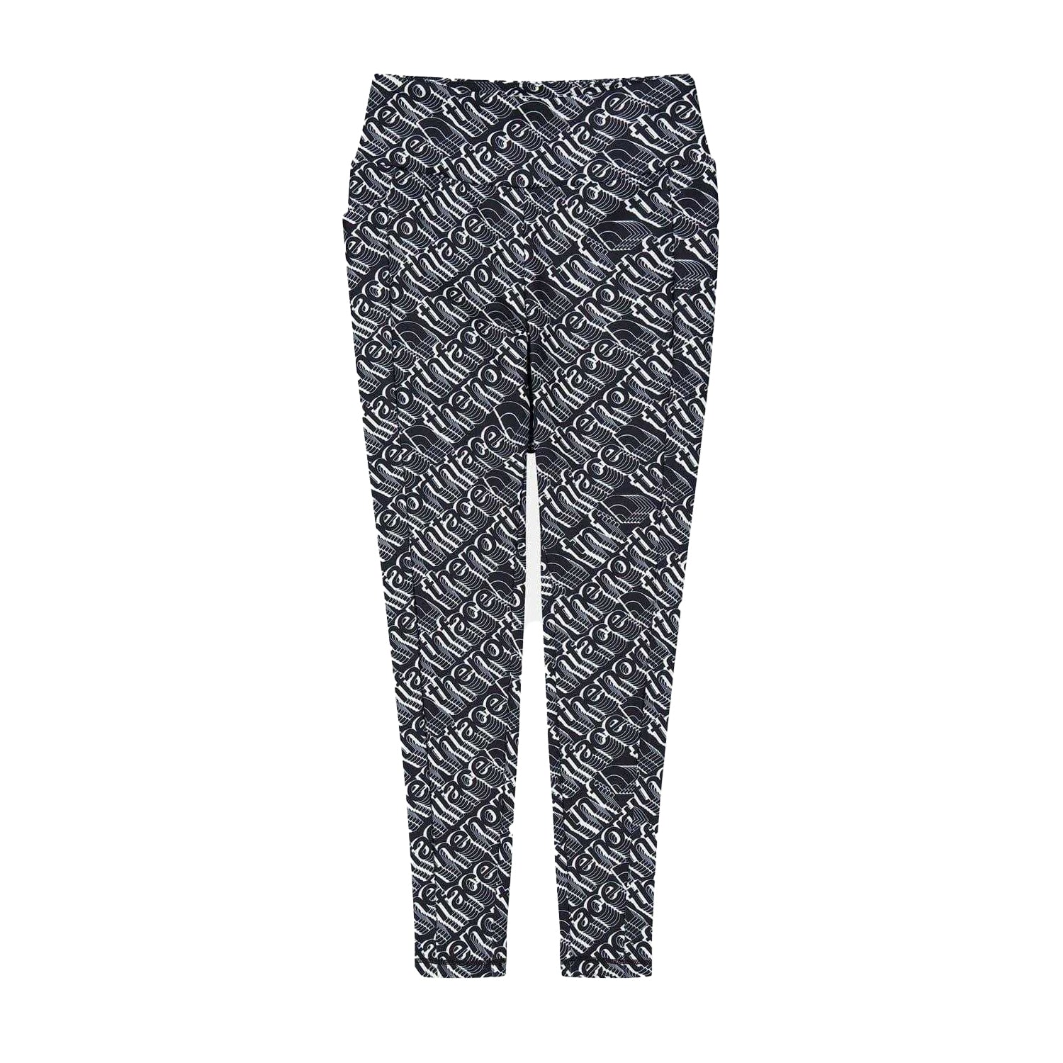 Black - Front - The North Face Womens-Ladies All Over Logo High Rise Leggings