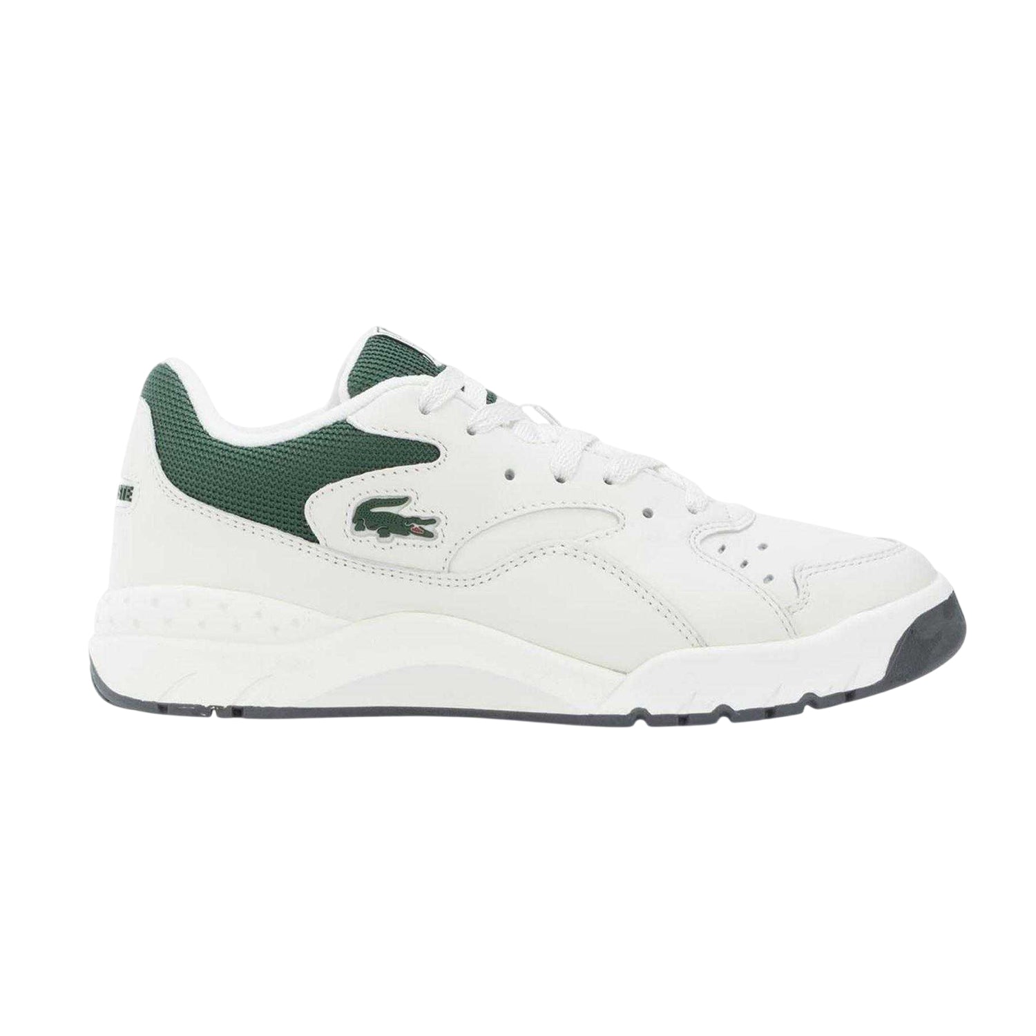 Off White - Side - Lacoste Mens 96 Leather Flat Trainers