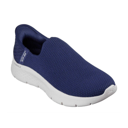 Navy - Front - Skechers Womens-Ladies Go Walk Flex - Sunset View Trainers