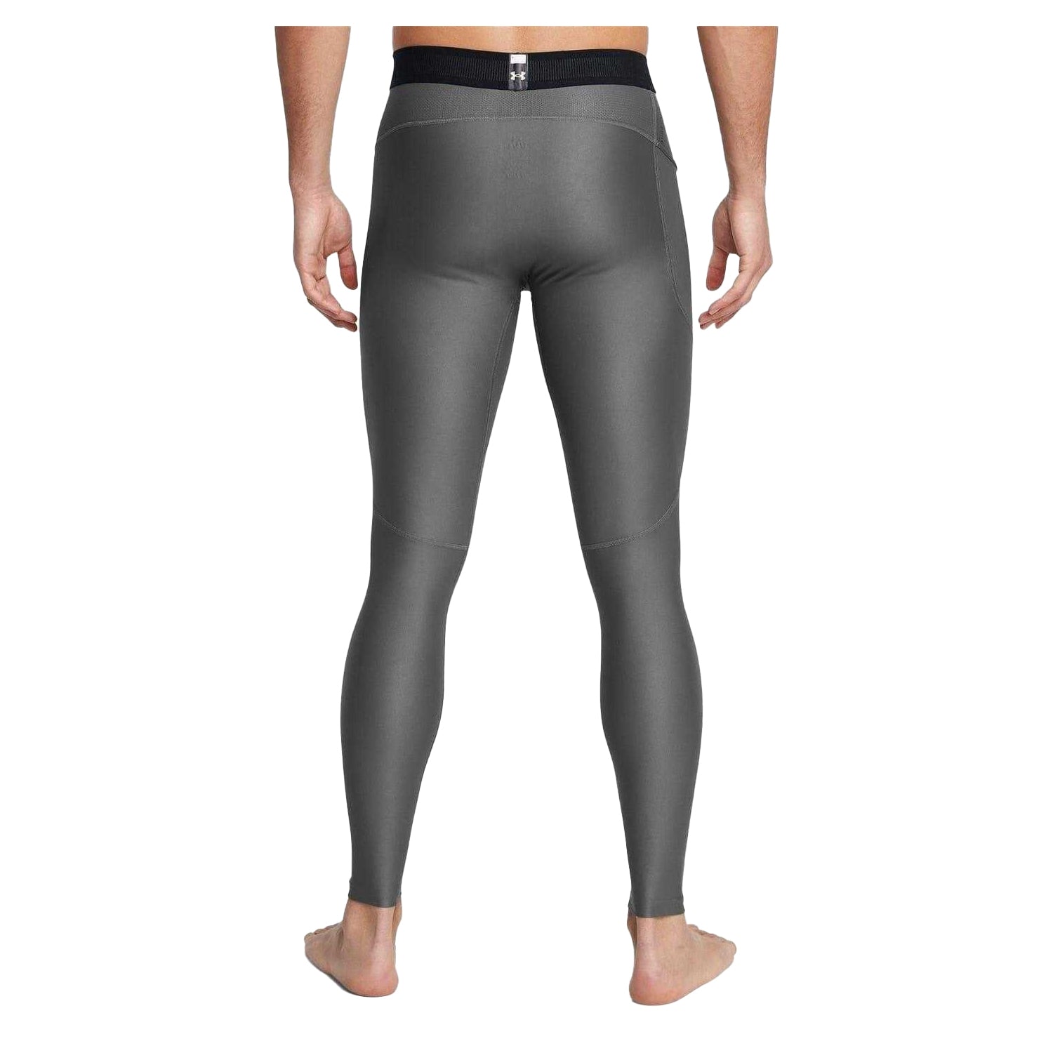 Grey - Back - Under Armour Mens Compression Base Layer Leggings