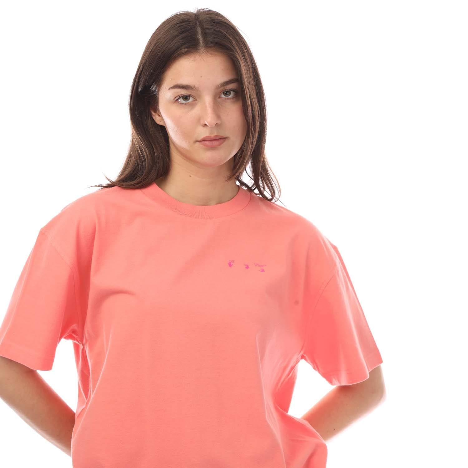 Pink - Lifestyle - Off White Womens-Ladies Swimming Man T-Shirt