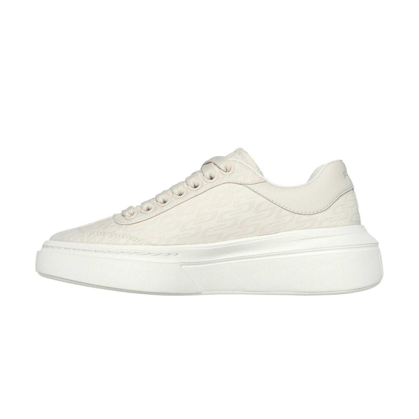 Natural - Back - Skechers Womens-Ladies Classic Textile Trainers