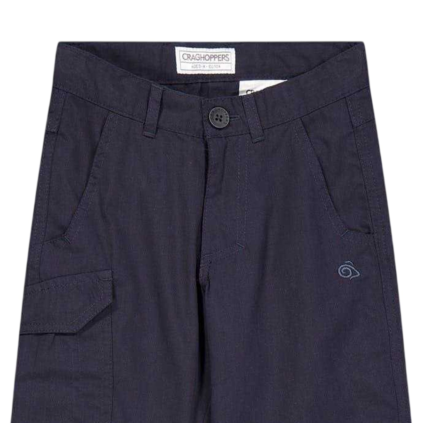 Dark Navy - Back - Craghoppers Childrens-Kids Kiwi Cargo Trousers
