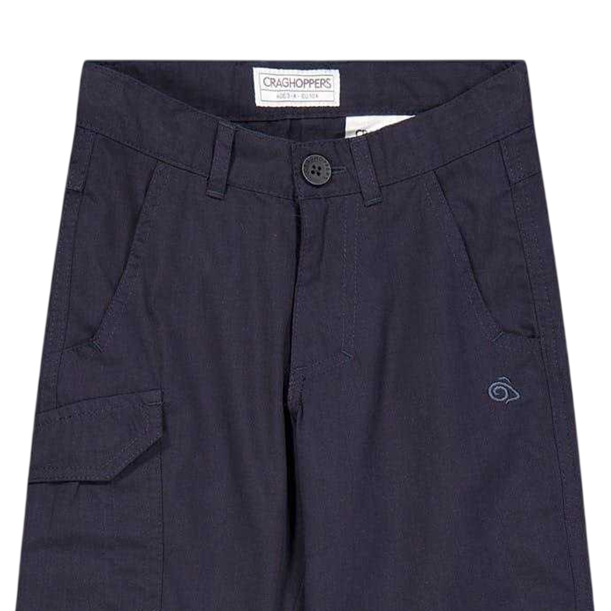 Dark Navy - Back - Craghoppers Childrens-Kids Kiwi Cargo Trousers