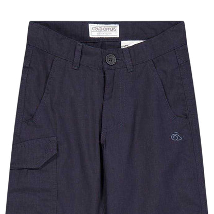 Dark Navy - Back - Craghoppers Childrens-Kids Kiwi Cargo Trousers