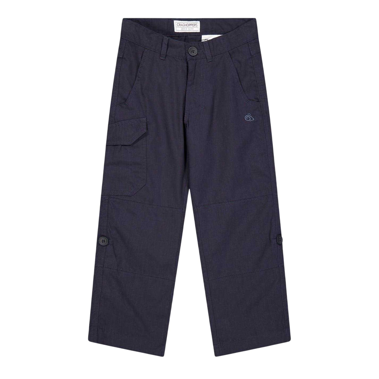 Dark Navy - Front - Craghoppers Childrens-Kids Kiwi Cargo Trousers