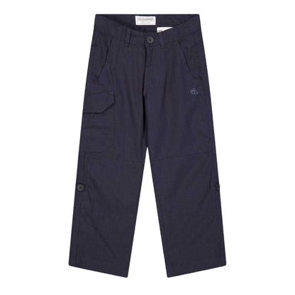 Dark Navy - Front - Craghoppers Childrens-Kids Kiwi Cargo Trousers