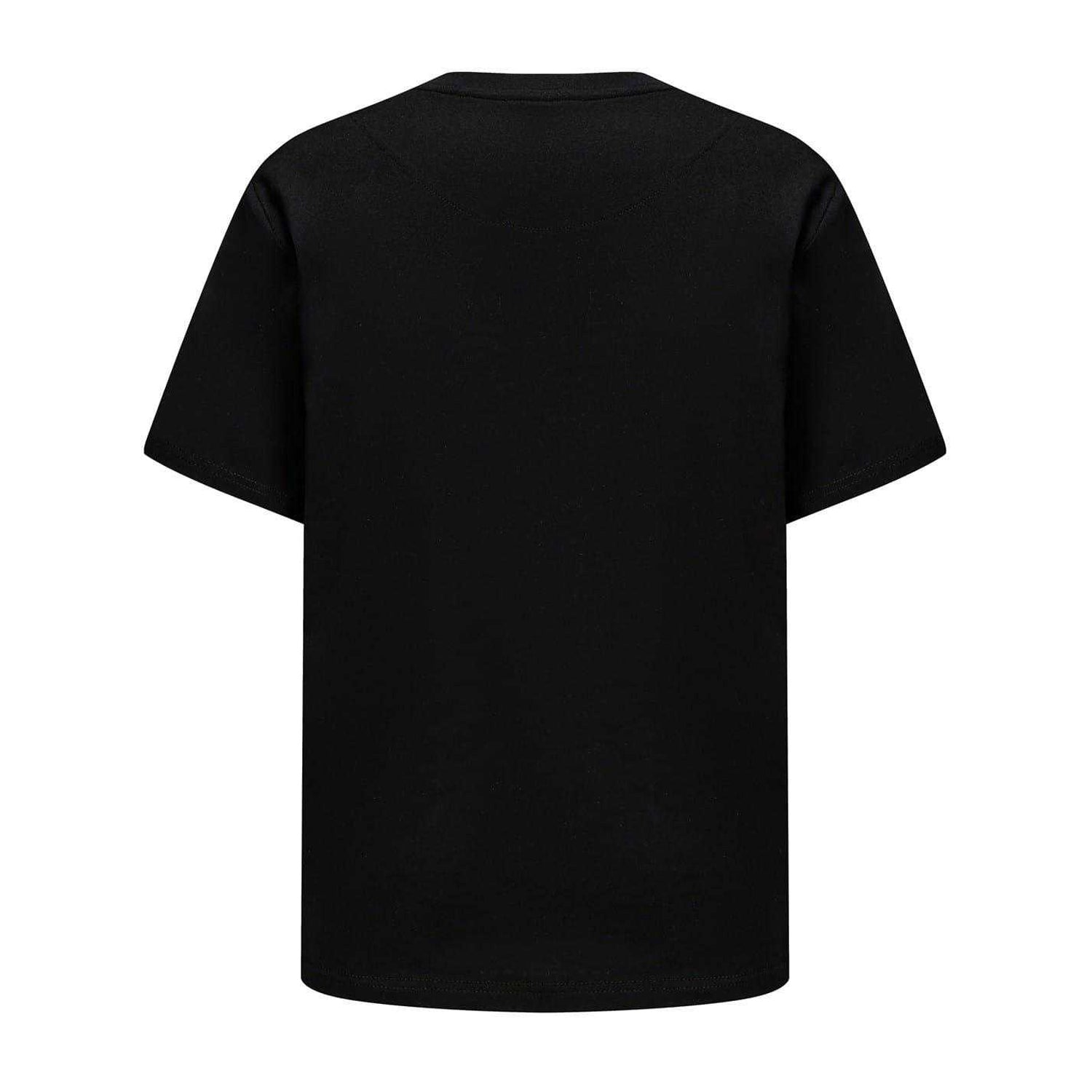 Black - Back - Pretty Green Mens Logo Cotton T-Shirt
