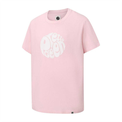 Light Pink - Side - Pretty Green Mens Logo Cotton T-Shirt