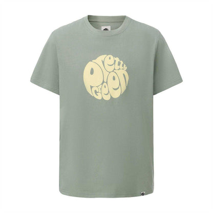 Sage - Front - Pretty Green Mens Logo Cotton T-Shirt