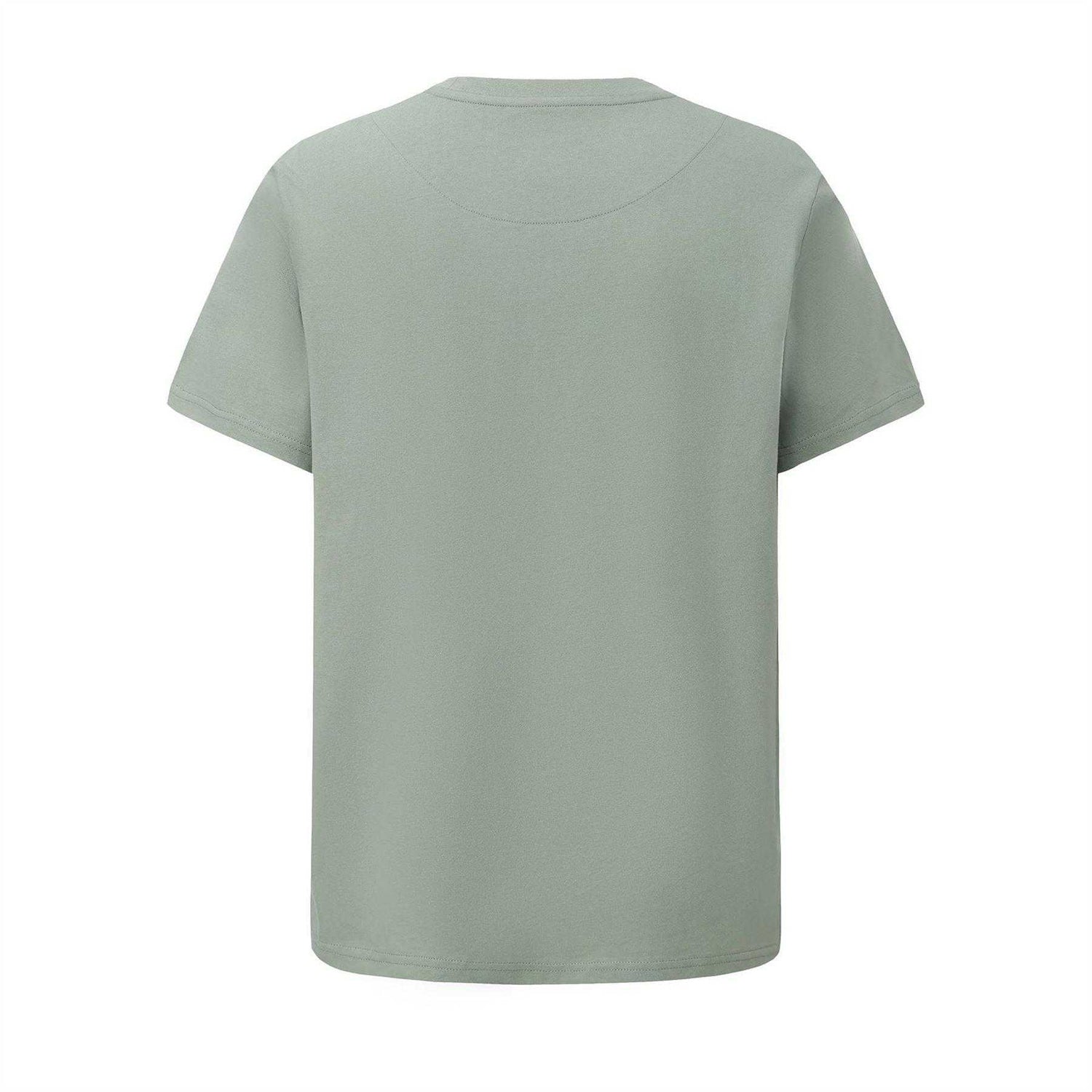 Sage - Back - Pretty Green Mens Logo Cotton T-Shirt