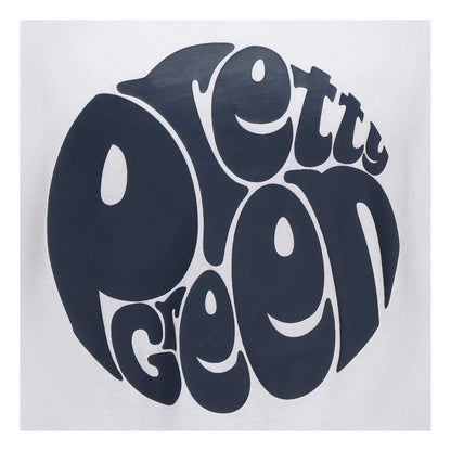 White - Lifestyle - Pretty Green Mens Logo Cotton T-Shirt