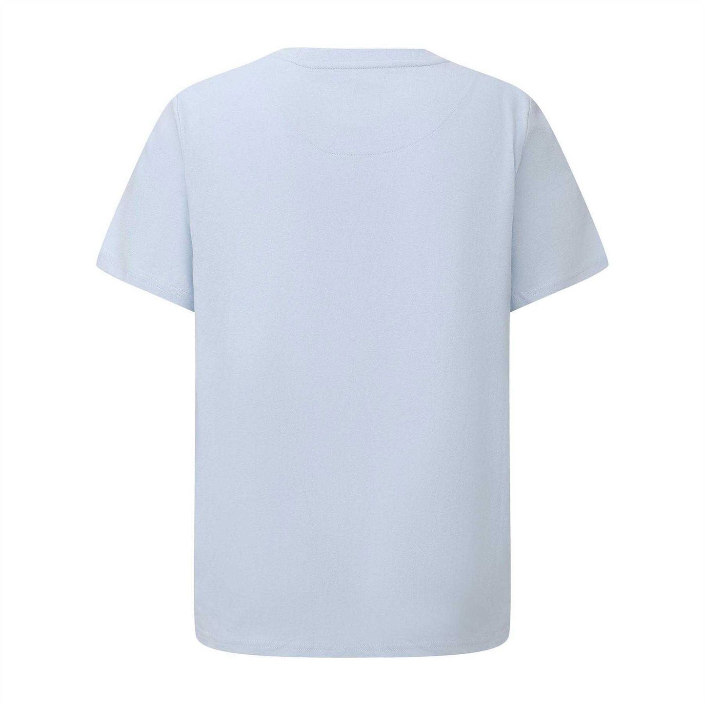 Light Blue - Back - Pretty Green Mens Logo Cotton T-Shirt