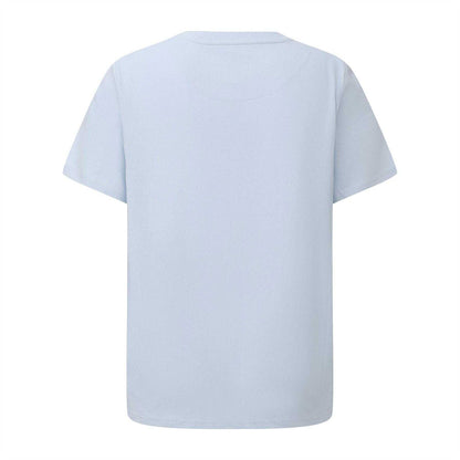 Light Blue - Back - Pretty Green Mens Logo Cotton T-Shirt
