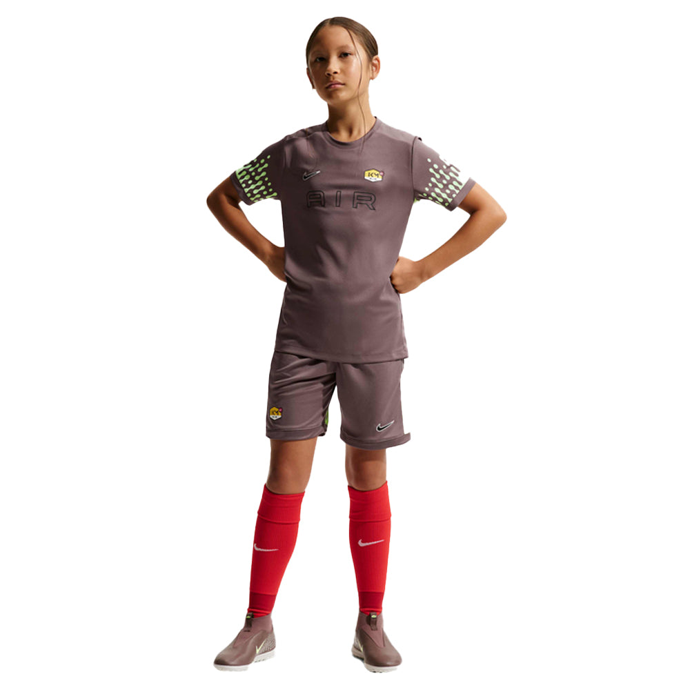 Plum - Pack Shot - Nike Childrens-Kids Killian Mbappe Academy Football T-Shirt