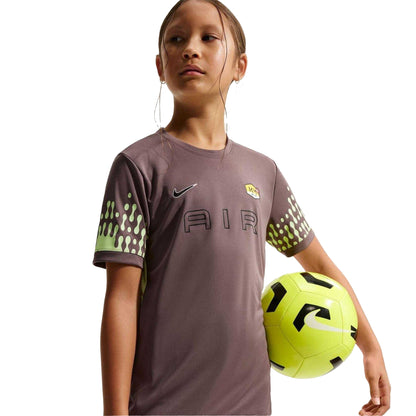 Plum - Front - Nike Childrens-Kids Killian Mbappe Academy Football T-Shirt