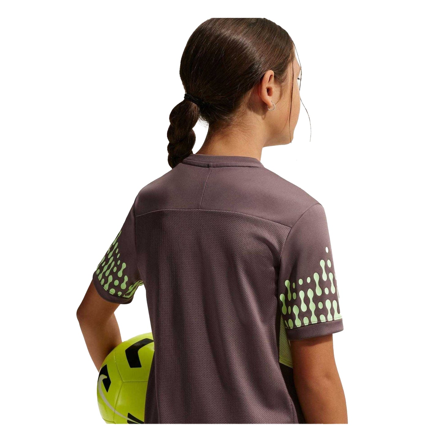 Plum - Side - Nike Childrens-Kids Killian Mbappe Academy Football T-Shirt