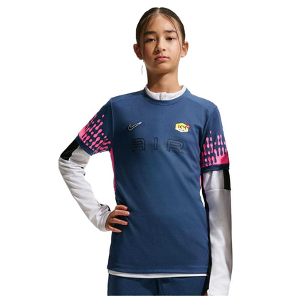 Mystic Blue - Front - Nike Childrens-Kids Killian Mbappe Academy Football T-Shirt