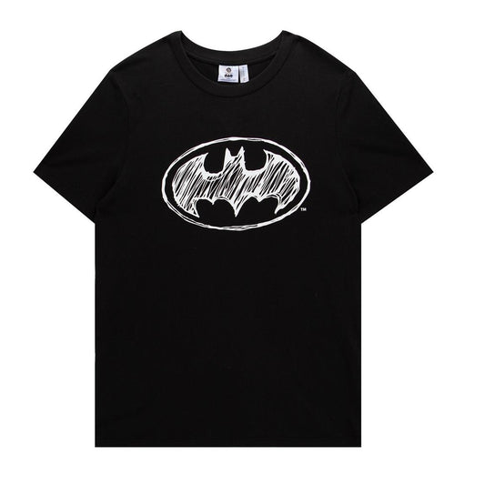 Black-Yellow - Front - Batman Mens Cotton T-Shirt