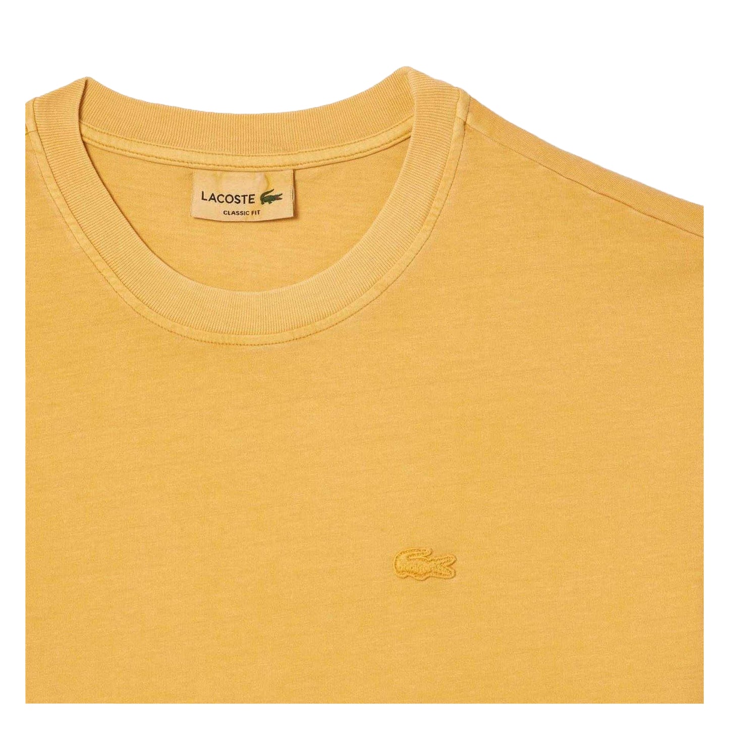 Orange - Side - Lacoste Mens Natural Dyed Jersey T-Shirt