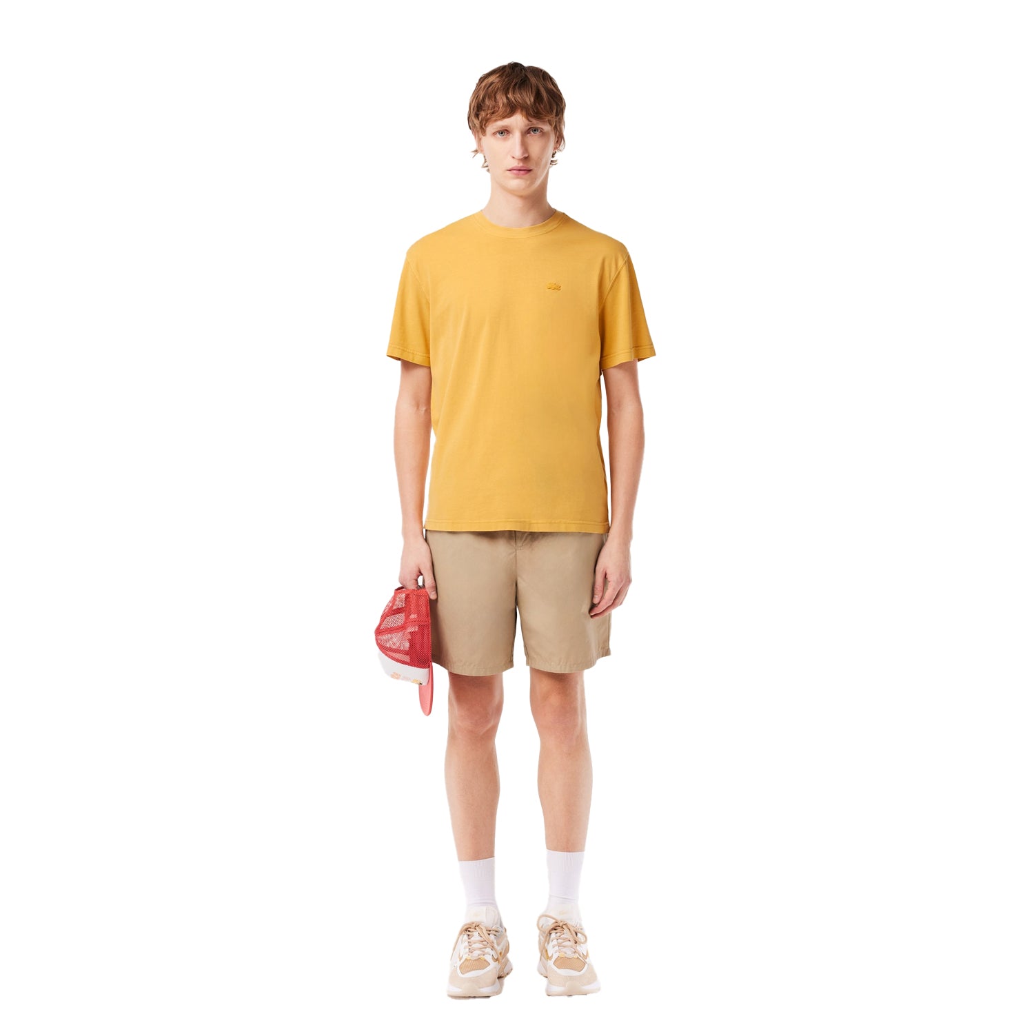 Orange - Lifestyle - Lacoste Mens Natural Dyed Jersey T-Shirt