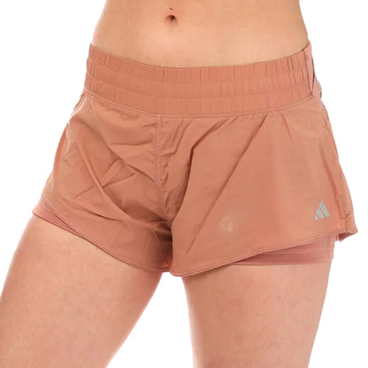 Clay Strata - Side - Adidas Womens-Ladies Colective Power Running Shorts