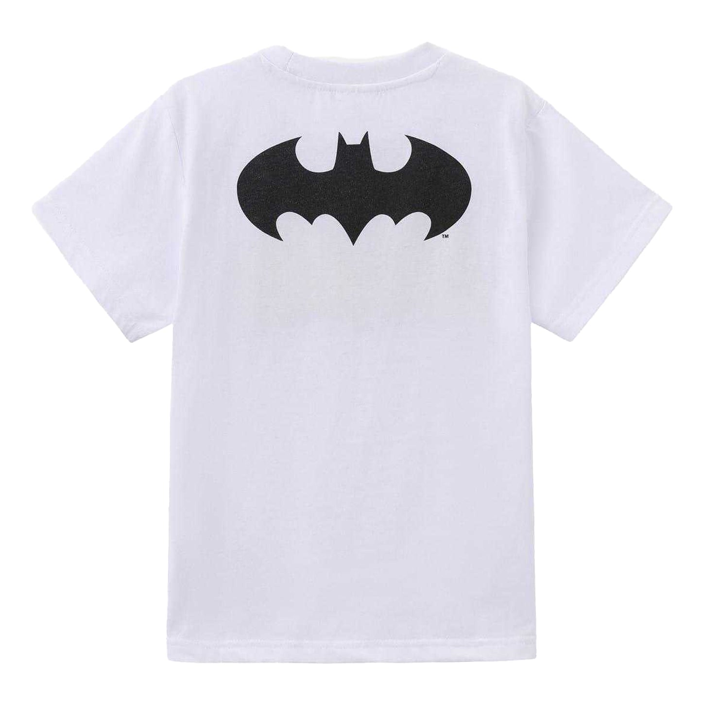 Black-Yellow - Back - Batman Childrens-Kids Batman Polyester T-Shirt