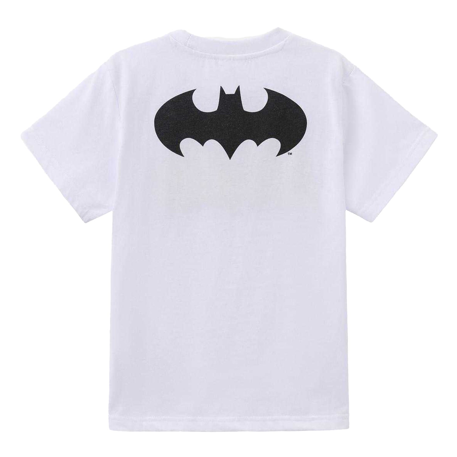 Black-Yellow - Back - Batman Childrens-Kids Batman Polyester T-Shirt