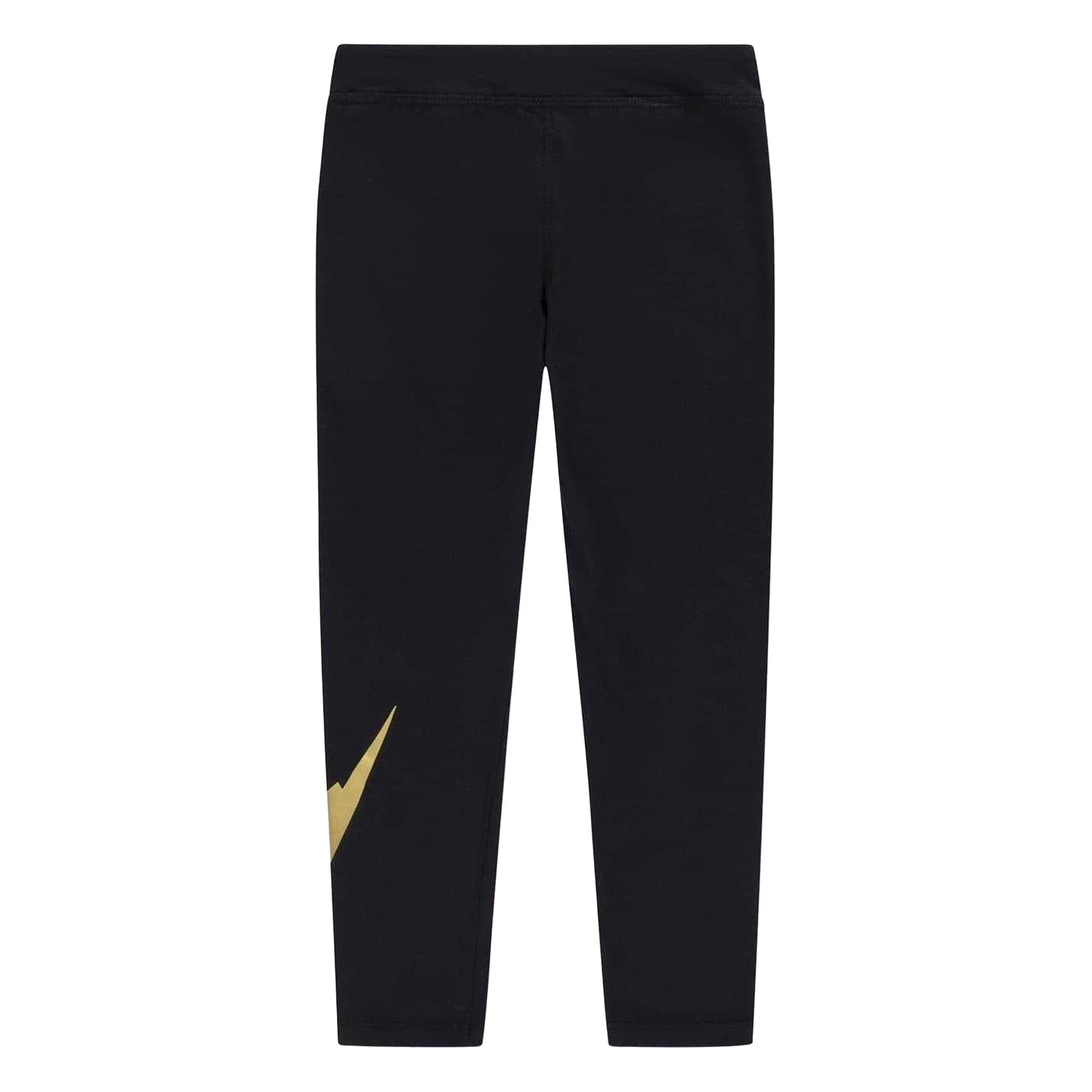 Black-Gold - Back - Nike Girls Club Leggings