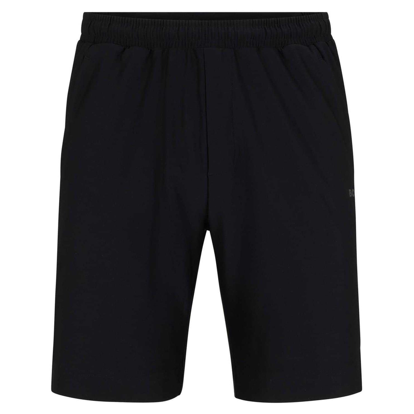 Black - Front - Boss Mens Active Elasticated Waist Sweat Shorts