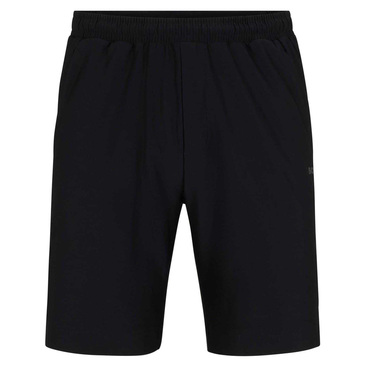 Black - Front - Boss Mens Active Elasticated Waist Sweat Shorts