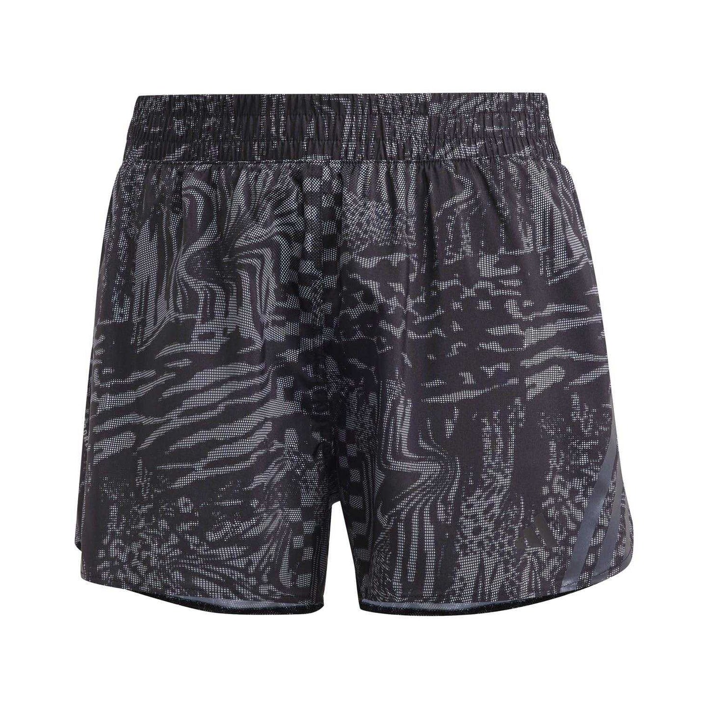 Black - Front - Adidas Womens-Ladies Icons 3 Stripes Running Shorts