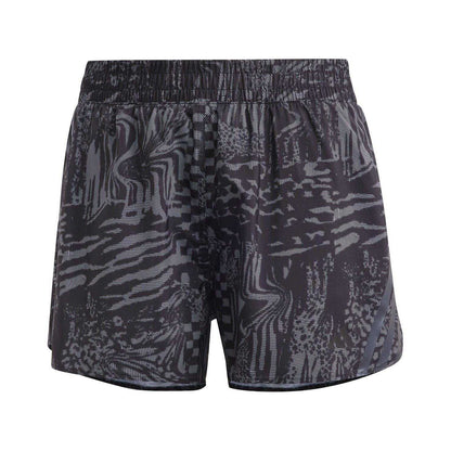 Black - Front - Adidas Womens-Ladies Icons 3 Stripes Running Shorts