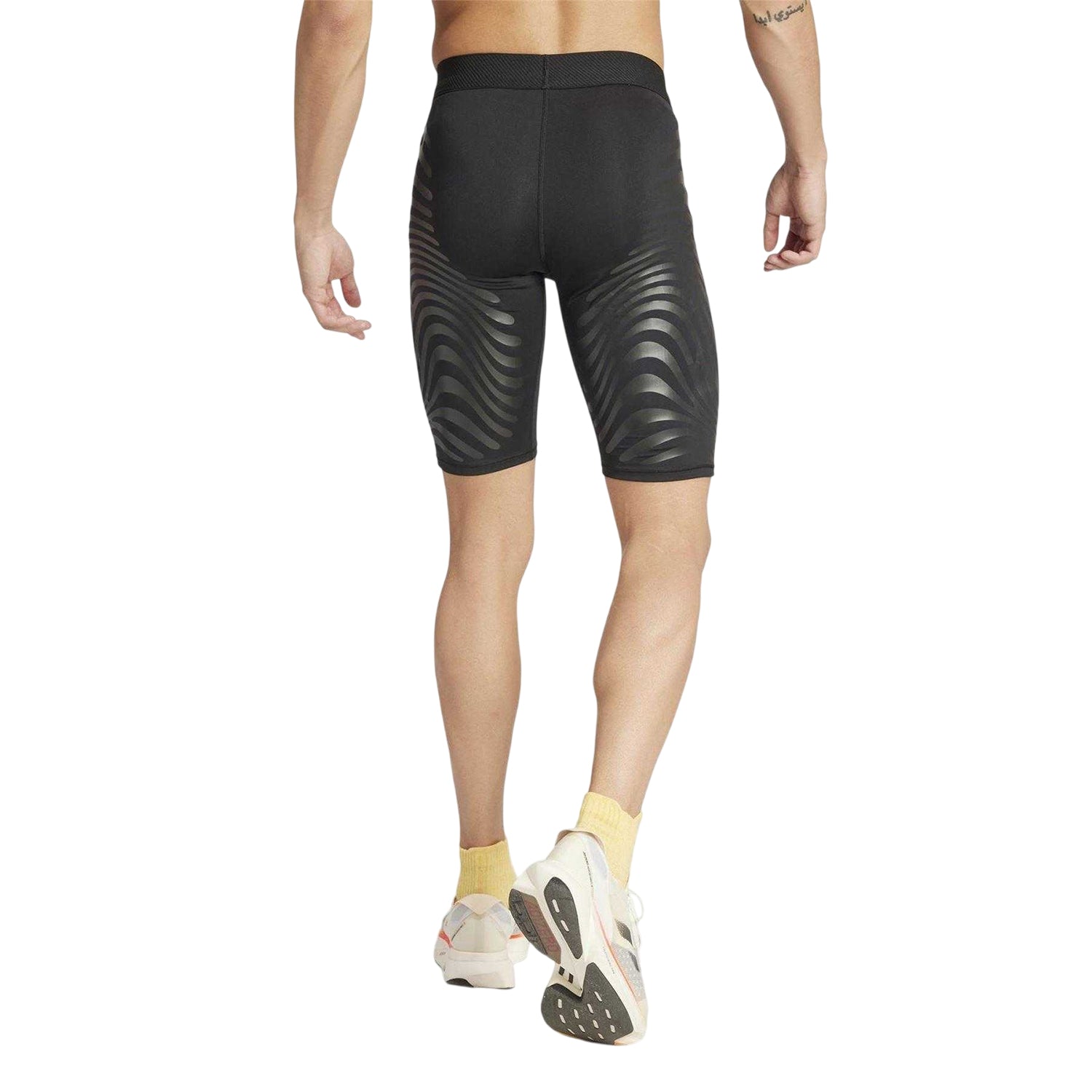 Black - Back - Adidas Mens Adizero Running Shorts