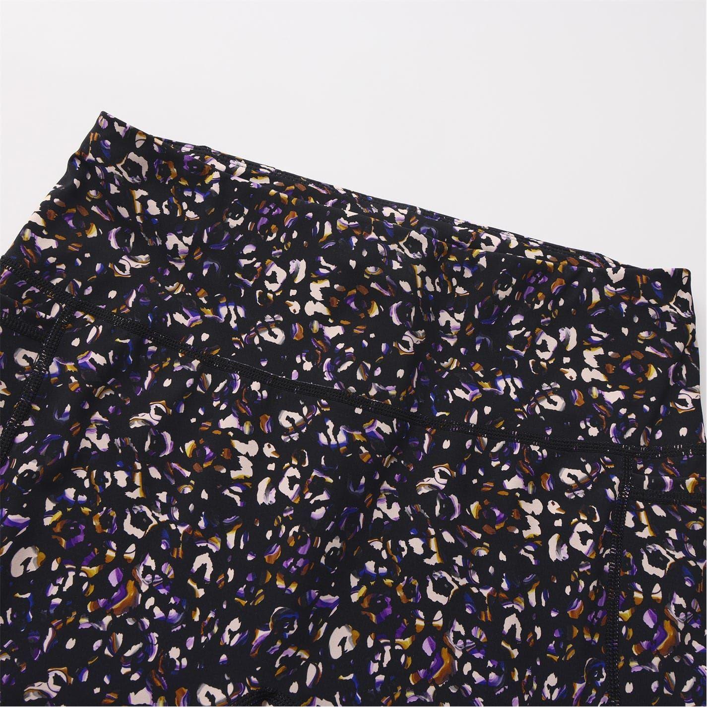 Black - Pack Shot - Biba Womens-Ladies Leopard Pattern Leggings