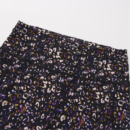Black - Pack Shot - Biba Womens-Ladies Leopard Pattern Leggings