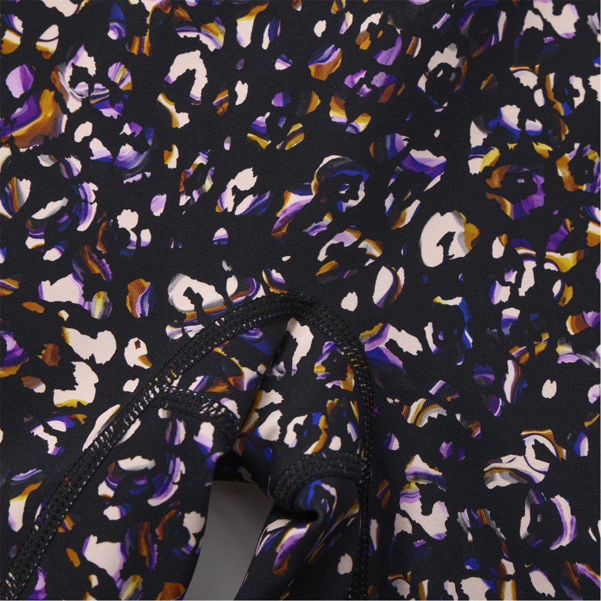 Black - Close up - Biba Womens-Ladies Leopard Pattern Leggings