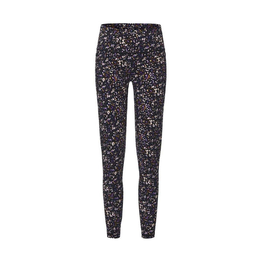 Black - Front - Biba Womens-Ladies Leopard Pattern Leggings
