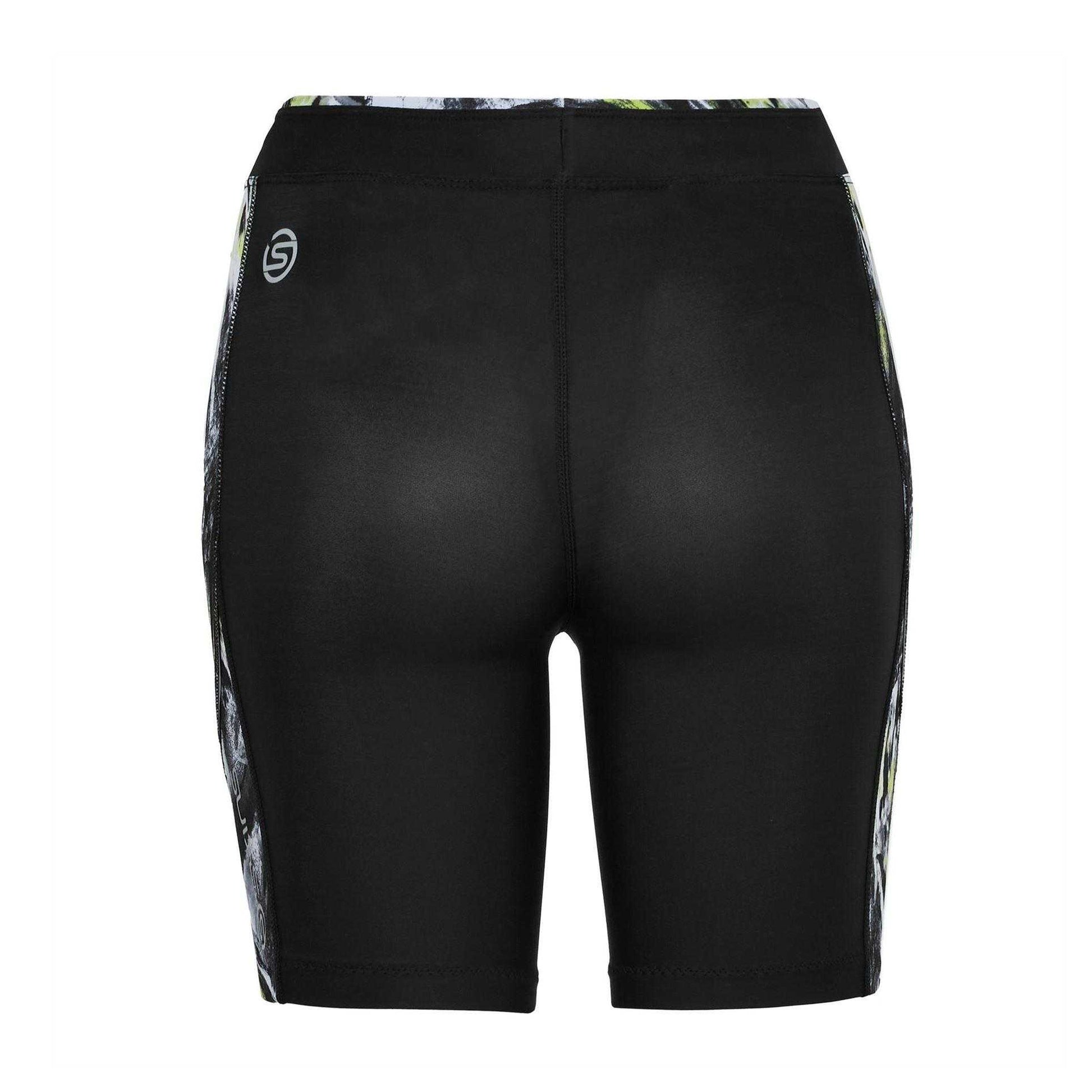 Black - Back - Skins Womens-Ladies A200 Cycling Shorts