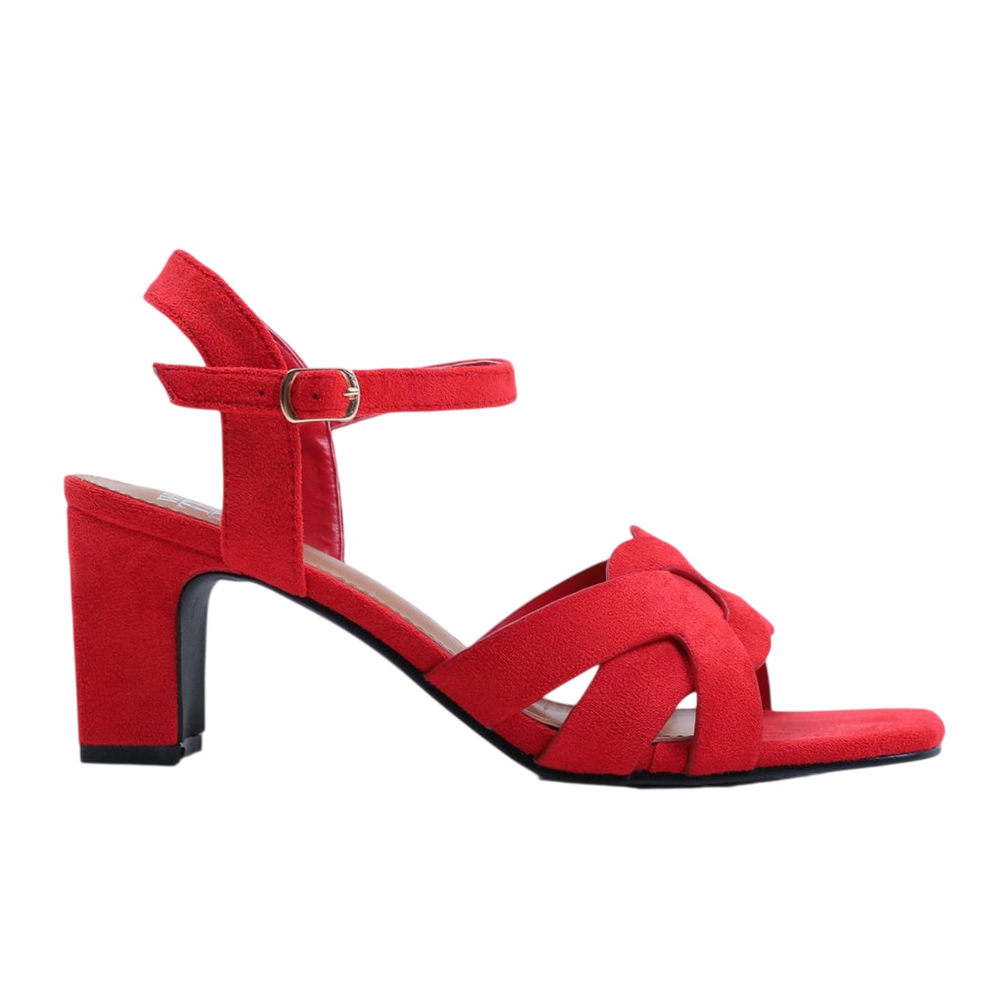 Red - Front - Where´s That From Womens-Ladies Elspth Faux Suede High Heels