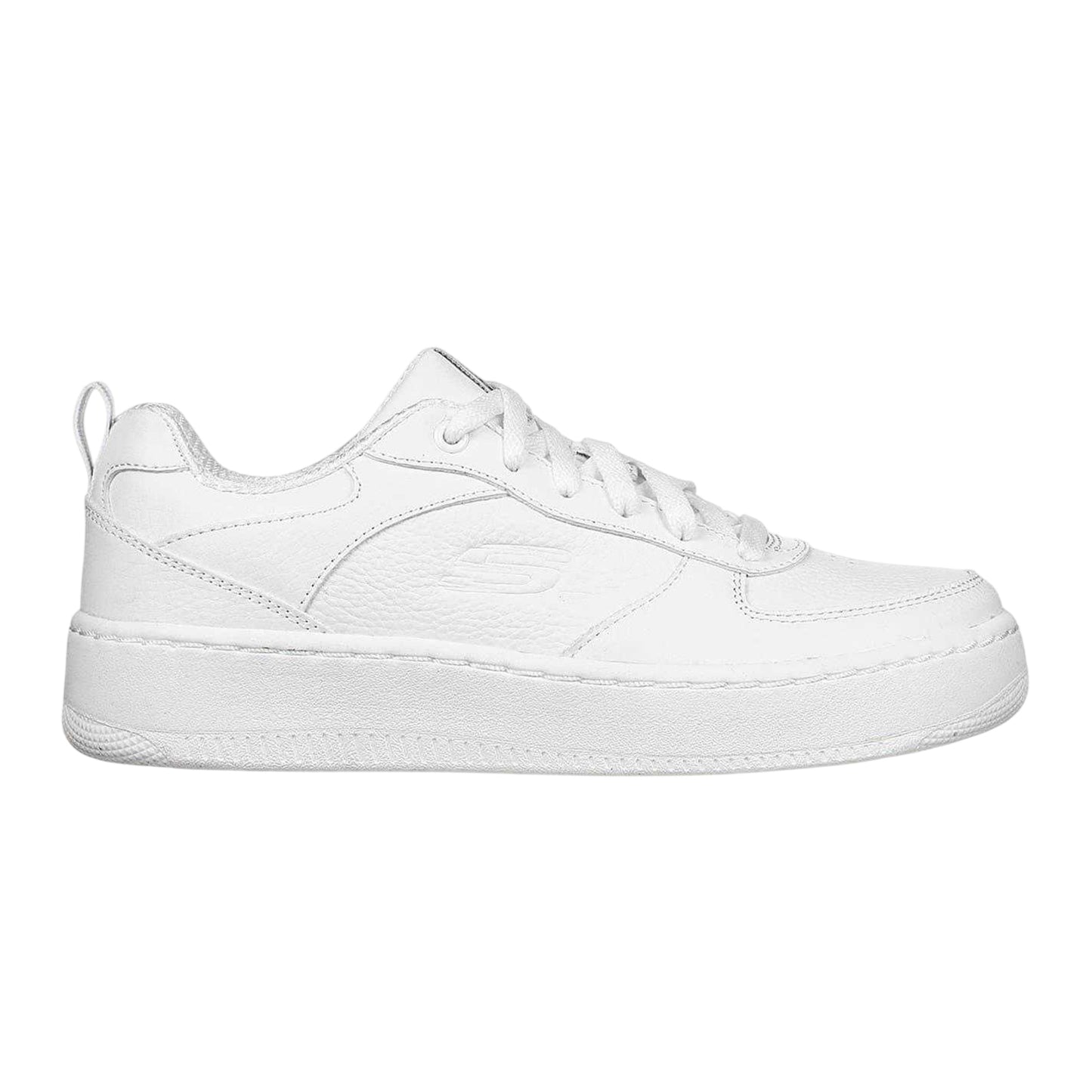 White - Front - Skechers Womens-Ladies Sport Court 92 Illustrious Leather Trainers