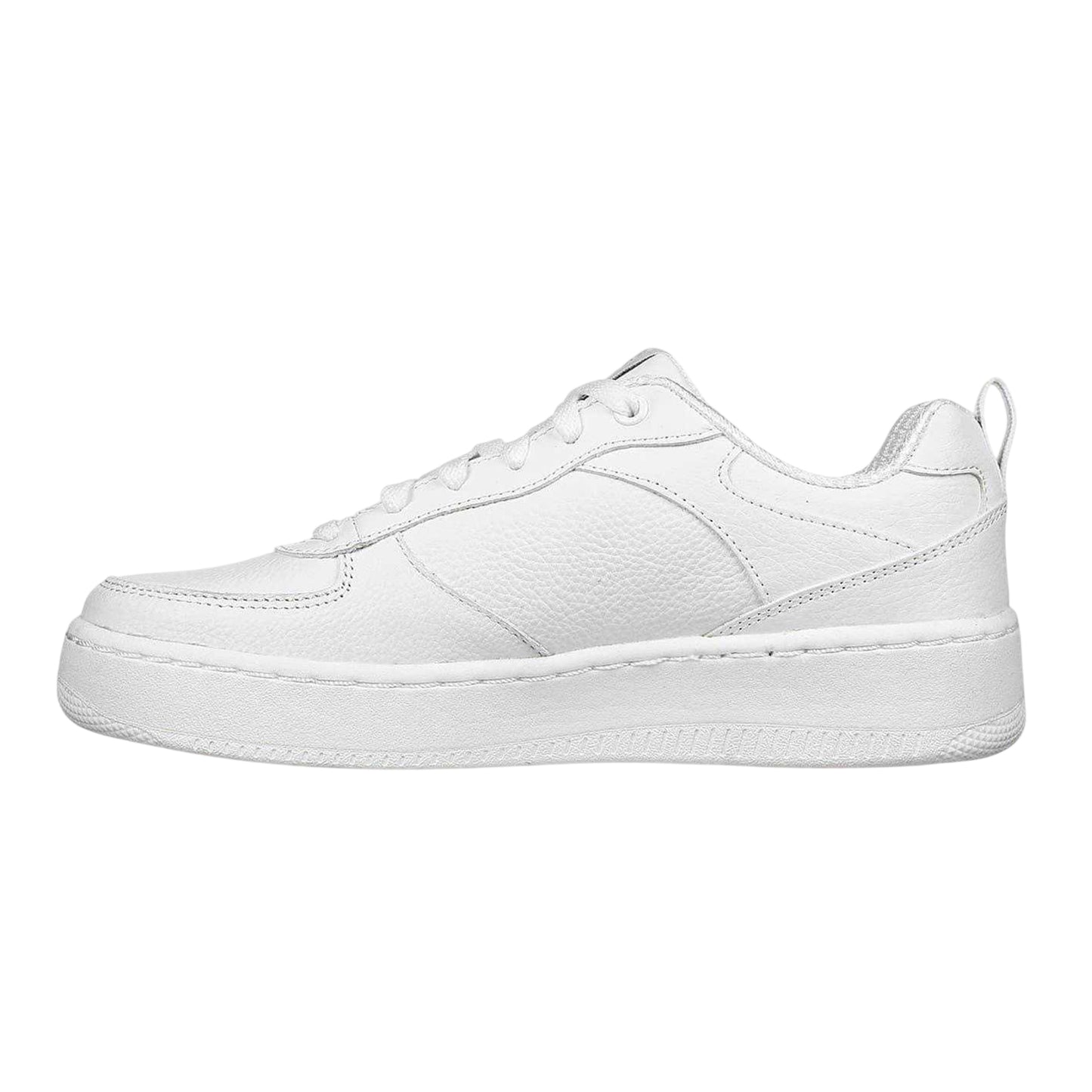 White - Back - Skechers Womens-Ladies Sport Court 92 Illustrious Leather Trainers