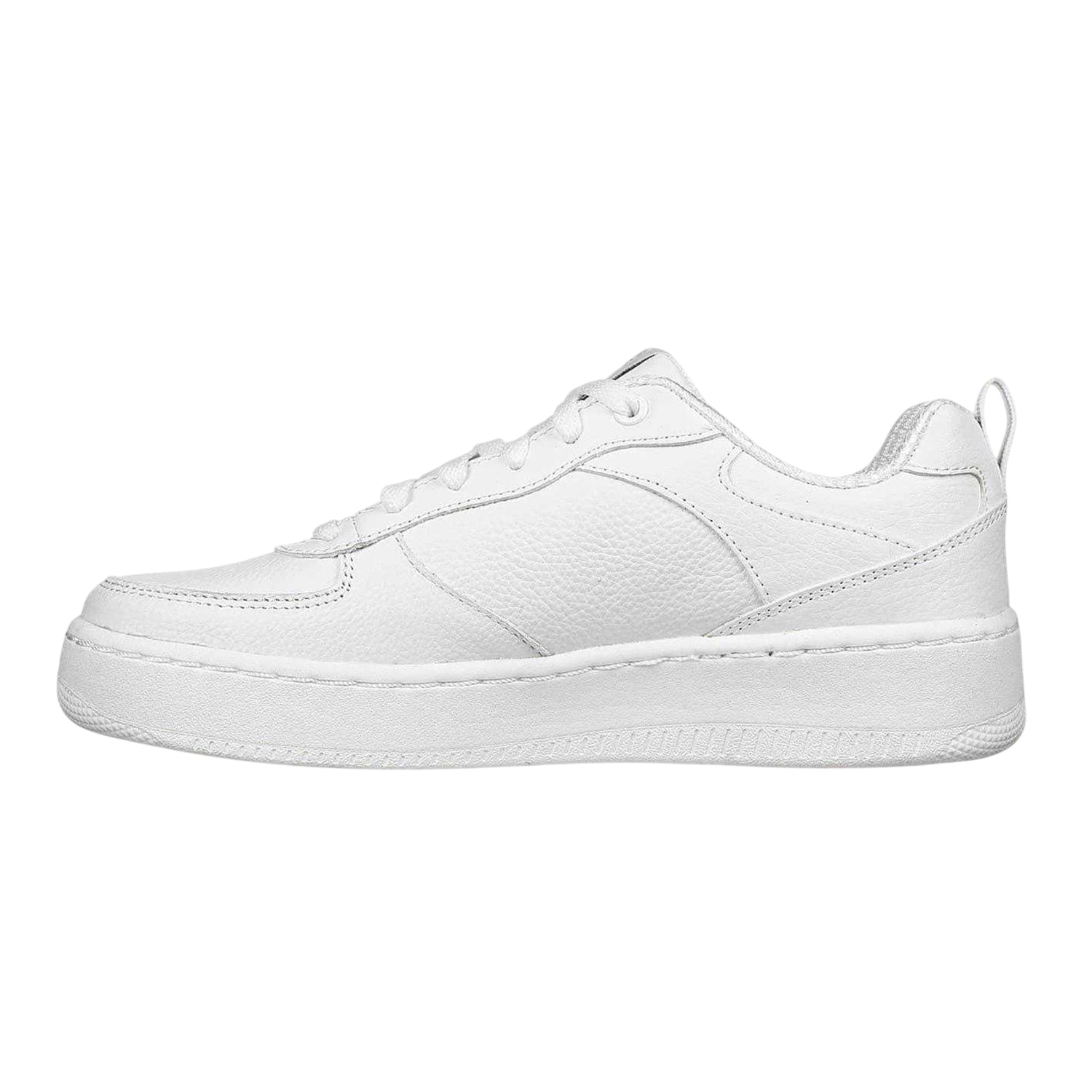 White - Back - Skechers Womens-Ladies Sport Court 92 Illustrious Leather Trainers
