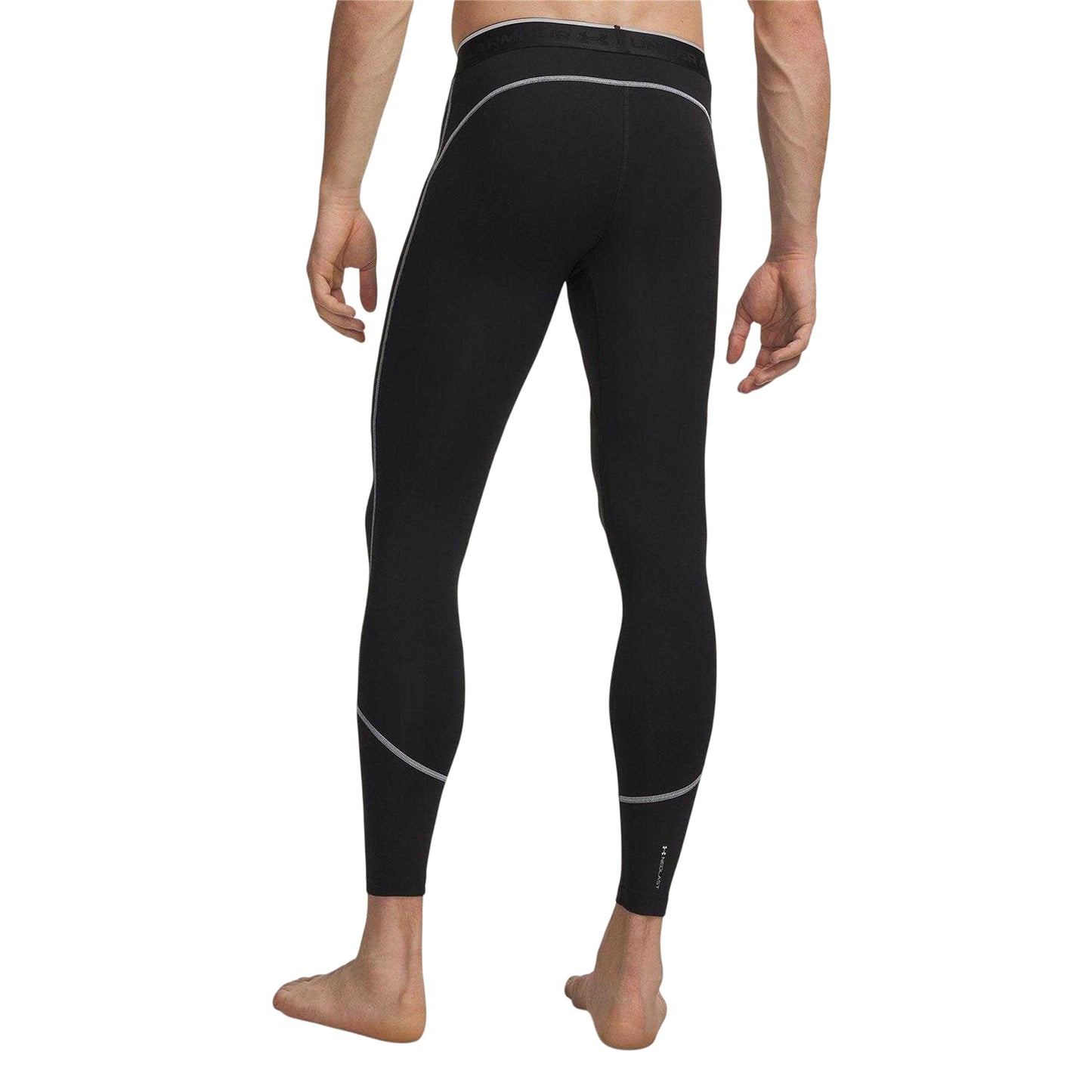 Black - Back - Under Armour Mens Elite Fitted Leggings