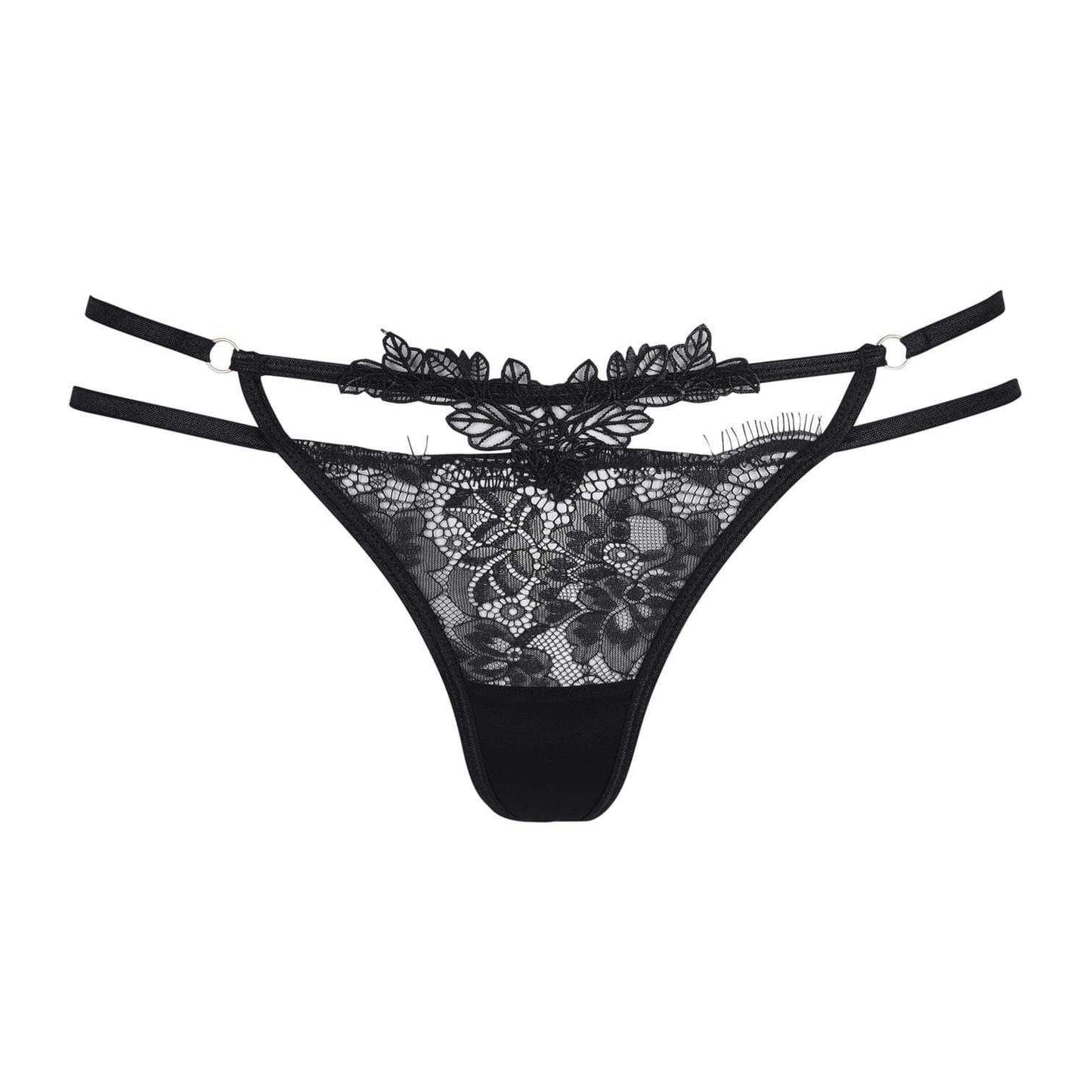 Black - Front - Bluebella Womens-Ladies Lumi Thong
