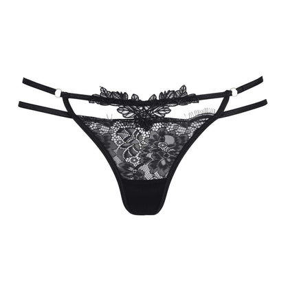 Black - Front - Bluebella Womens-Ladies Lumi Thong