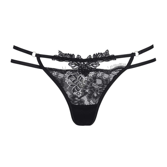 Black - Front - Bluebella Womens-Ladies Lumi Thong
