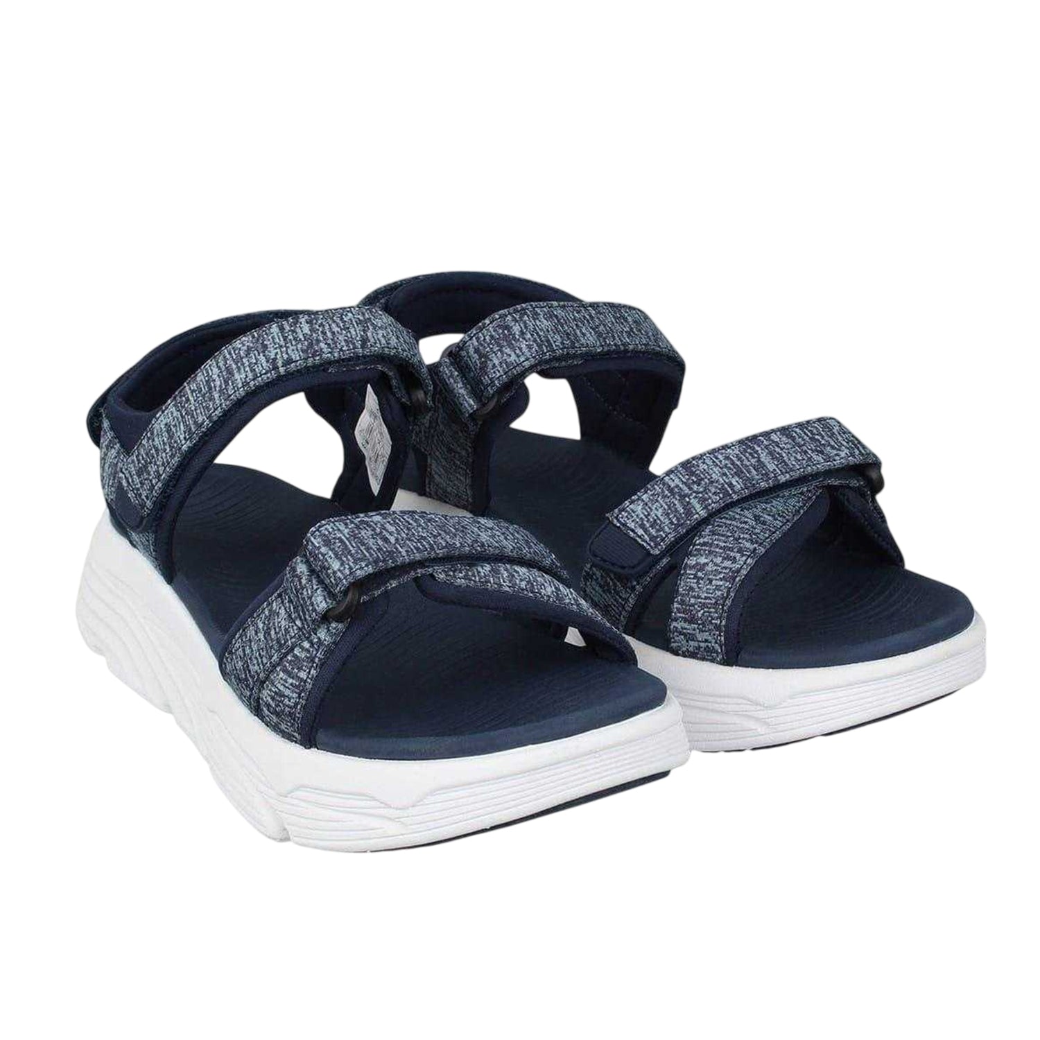 Navy - Back - Slazenger Womens-Ladies Strappy 3 Touch Fastening Strap Sandals
